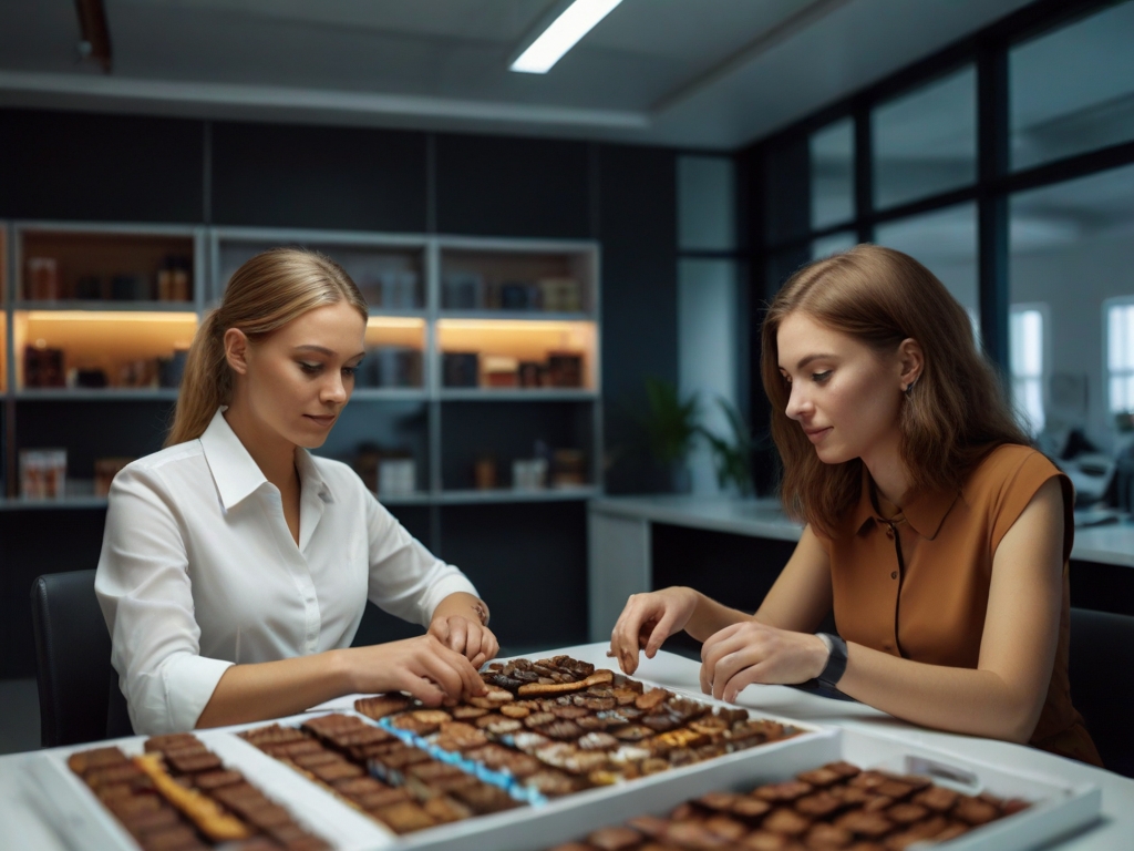 Haptisches Design für Confiserie-Produktverpackungen als Stülpdeckelschachteln startet vor dem Grafikdesign