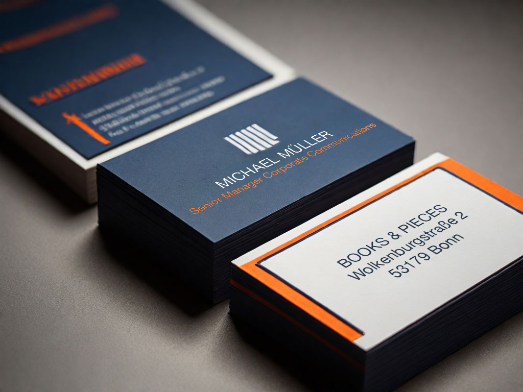 Letterpress Visitenkarten drucken in Bonn. Print letterpress business cards in Bonn.