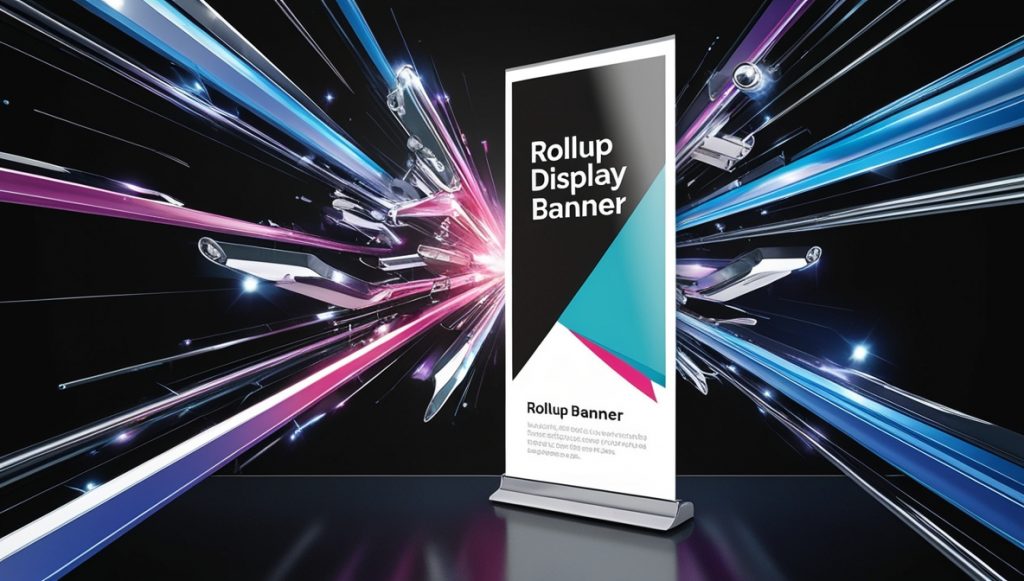 Großformatiges Roll-Up Display