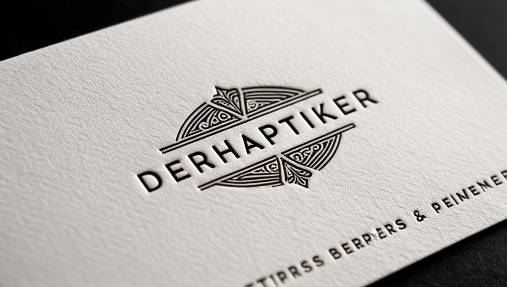 Hochwertige Letterpress-Visitenkarte bestellen