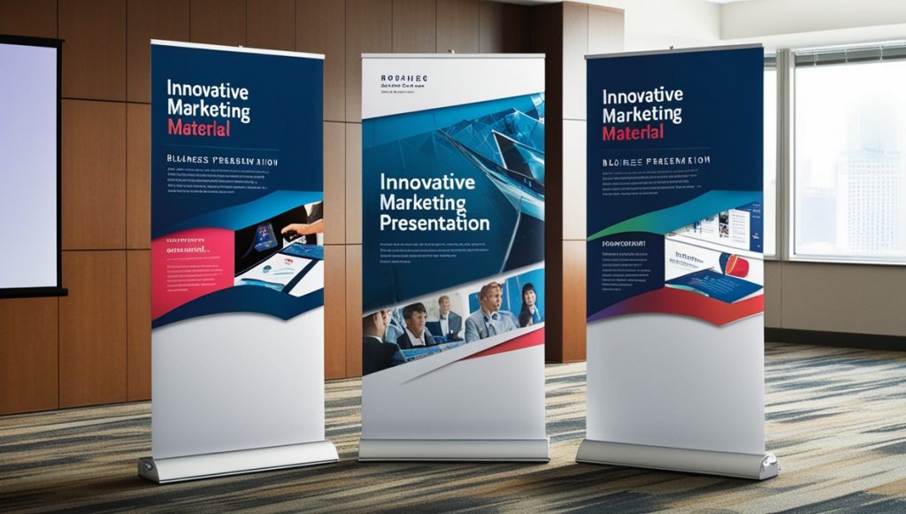 Professionelles Roll-up-Displays drucken in Klagenfurt. Auf Wunsch mit Design.