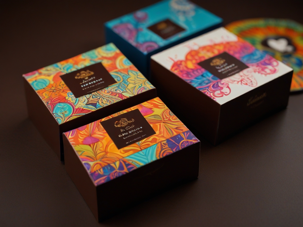 Farbenfrohes Grafikdesign für Verpackungen
