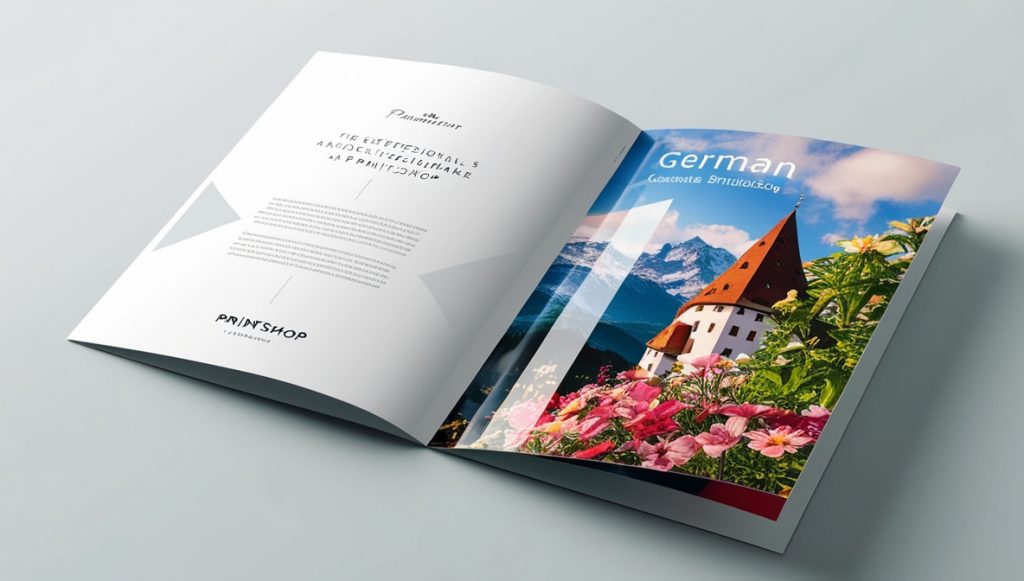Grafikdesign für Katalog deutsche Schlösser - Digitaldruck