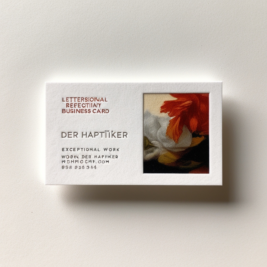 Letterpress-Prägung für edle Visitenkarten