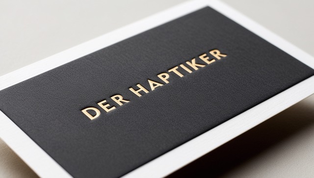 Letterpress-Visitenkarten mit Farbschnitt