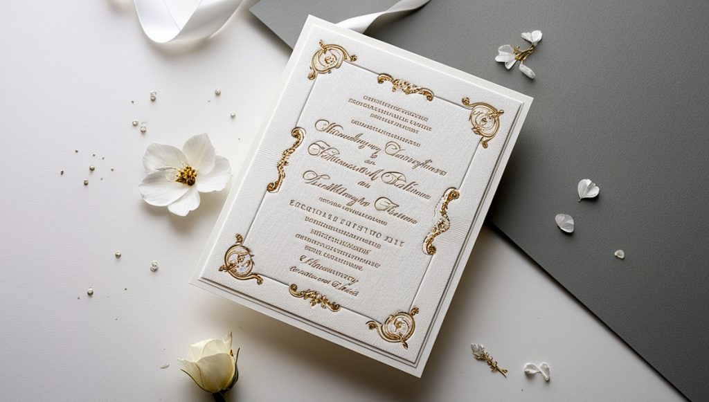 Menükarten für die Hochzeit
