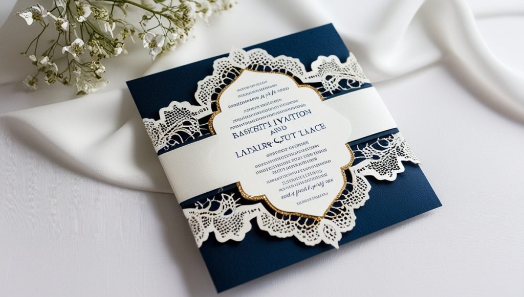 Save-the-Date-Hochzeitskarten mit Lasercut-Details